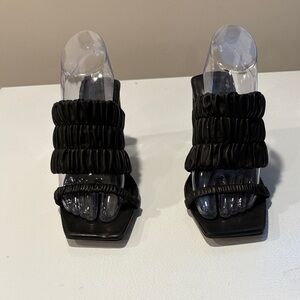 NWT Jonathan Simkhai Felix Padded Ruched Mules